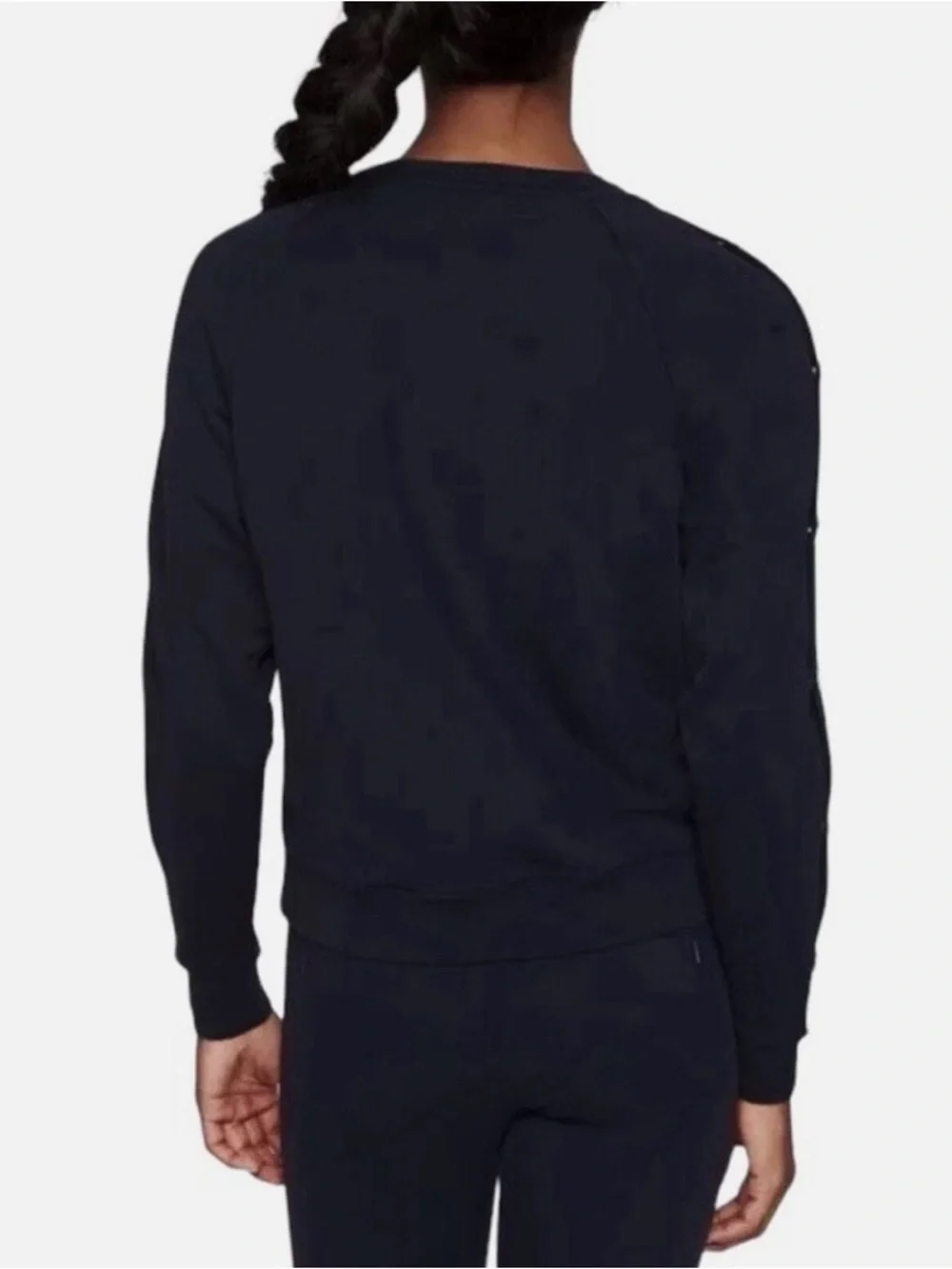 Athleta Snappy Sweatshirt sleek, stretchy, lightweight, casual, travel. - Picture 5 of 11